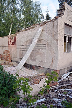 Ukraine gets rid of the consequences of communism. Ruins.