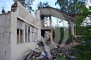 Ukraine gets rid of the consequences of communism. Ruins.