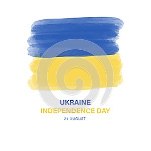 Ukraine happy independence day vector banner, greeting card.