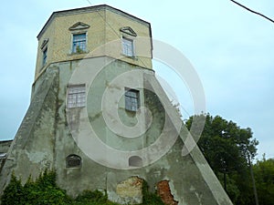 Ukraine, Khmilnyk, Palace of Count Ksido, watchtower photo