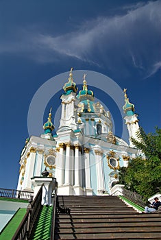 Ukraine. Kiev. Andreevskaya (Saint Andrew) Church