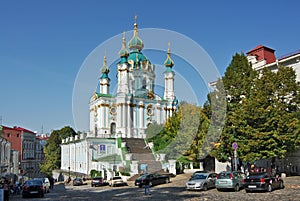 Ukraine. Kiev. Andreevsky spusk street photo