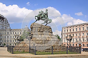 Ukraine. Kiev. The Monument To Bogdan Khmelnitsky
