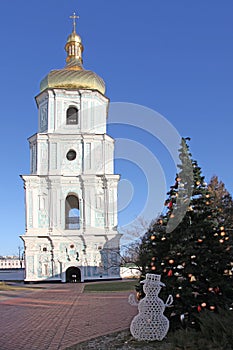 Ukraine. Kiev.Ukraine. Saint Sophias Cathedral. Bell tower