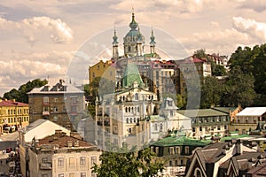 Ukraine Kiev Wallpaper Background. Cathedral St Andrew`s Church