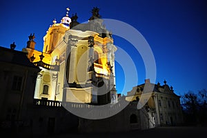 Saints Georges Cathedral in Lviv, Ukraine photo