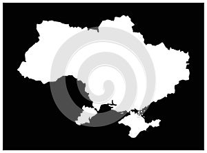 Ukraine map - sovereign state in Eastern Europe photo