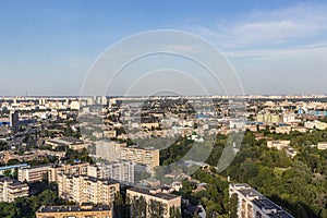 Ukraine modern architecture and design. Aerial birds eye View