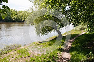 Ukraine nature landscape and Desna river in Chernihiv