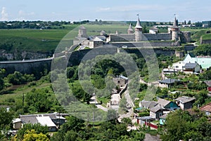 Ukraine. Old fortress in Kamianets-podilskyi.
