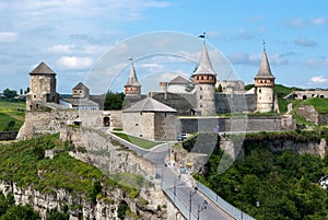 Ukraine. Old fortress in Kamianets-podilskyi.