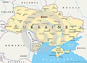 Ukraine Political Map