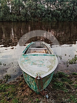 Ukraine, river Desna, sort of village bridges