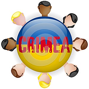 Ukraine and Russia conflict for Crimea Icon