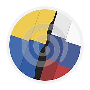 Ukraine and Russia tensions icon