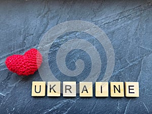 Ukraine scrabble tiles