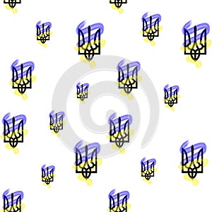 Ukraine symbolic pattern flag