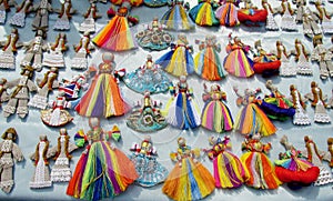 Ukraine traditional thread dolls photo