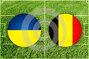 Ukraine vs Belgium football match