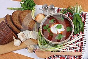 Ukrainian borsch photo