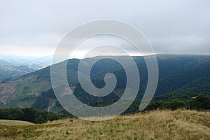 Ukrainian Carpathian Mountains near the village of Pilipets of Transcarpathian region. Ukraine.