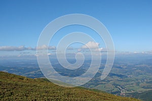 Ukrainian Carpathian Mountains near the village of Pilipets of Transcarpathian region. Ukraine.