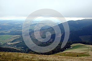 Ukrainian Carpathian Mountains near the village of Pilipets of Transcarpathian region. Ukraine.