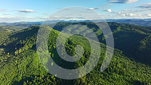 Ukrainian Carpathians aerial view