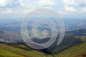 The Ukrainian Carpathians. The Borzhava mountain range.