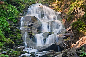 Ukrainian Carpathians, waterfall Shypit.