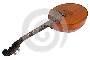 Ukrainian domra. Long-necked folk string instrument of the lute family