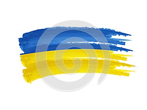 Ukrainian flag drawing photo