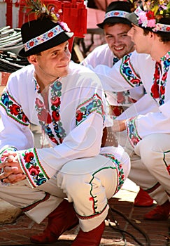 Ukrainian folk dancers