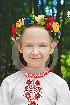 Ukrainian girl outdoors