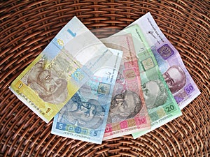 Ukrainian money, hryvna.