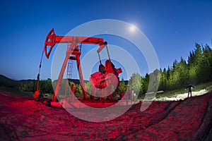 Ukrainian oil rocking in the Carpathians