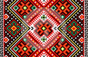 Ukrainian ornament embroidery photo