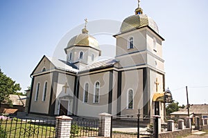 Ukrainian Orthodox Church of Kyiv Patriarchate on a sunny summer day.