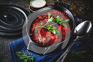 Ukrainian Russian soup borsch