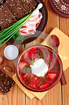 Ukrainian soup borsch