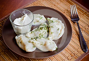 Ukrainian varenyky or perogies