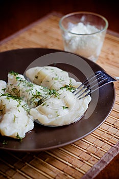 Ukrainian varenyky or perogies