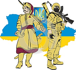 Ukrainian warriors of light