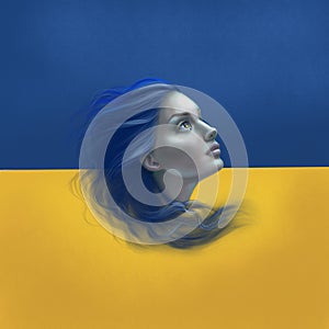 Ukrainian Woman Portrait. Digital art