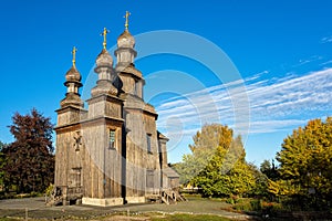 Ukrainian wooden church in Sednev