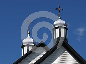 Ukranian Catholic Church Against A Blue Sky