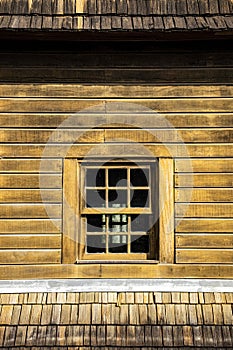 Ukranian Memorial Memorial Ucraniano wooden window in Curitiba, Brazil