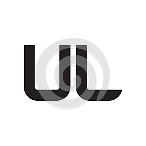 ul initial letter vector logo icon