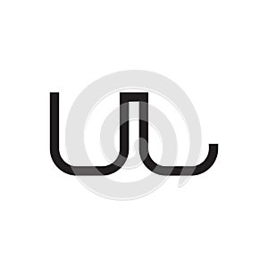 ul initial letter vector logo icon