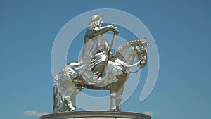 Ulaanbaatar Mongolia, May 03,2019: monument to Genghis Khan
